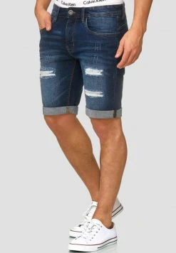 INDICODE JEANS CUBA CADEN - Short En Jean - Dark Blue