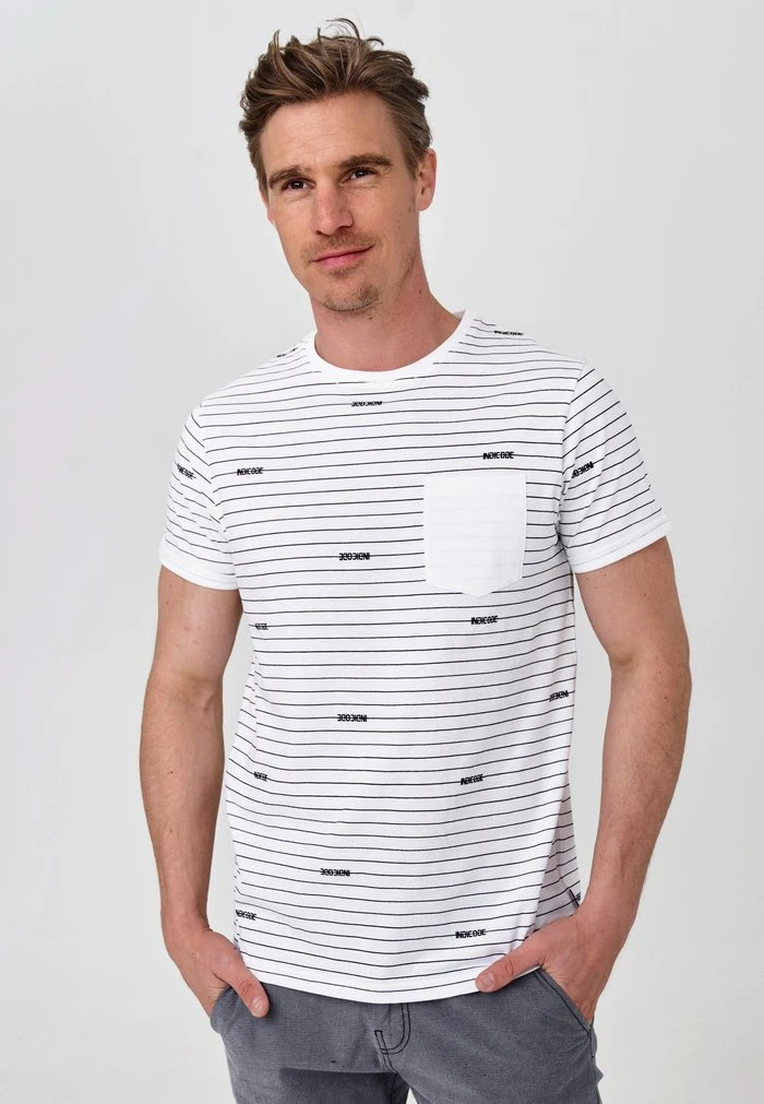 INDICODE JEANS ECKLEY - T-shirt Imprimé - Optical White 4 INDICODE JEANS ECKLEY - T-shirt Imprimé - Optical White â Image 4