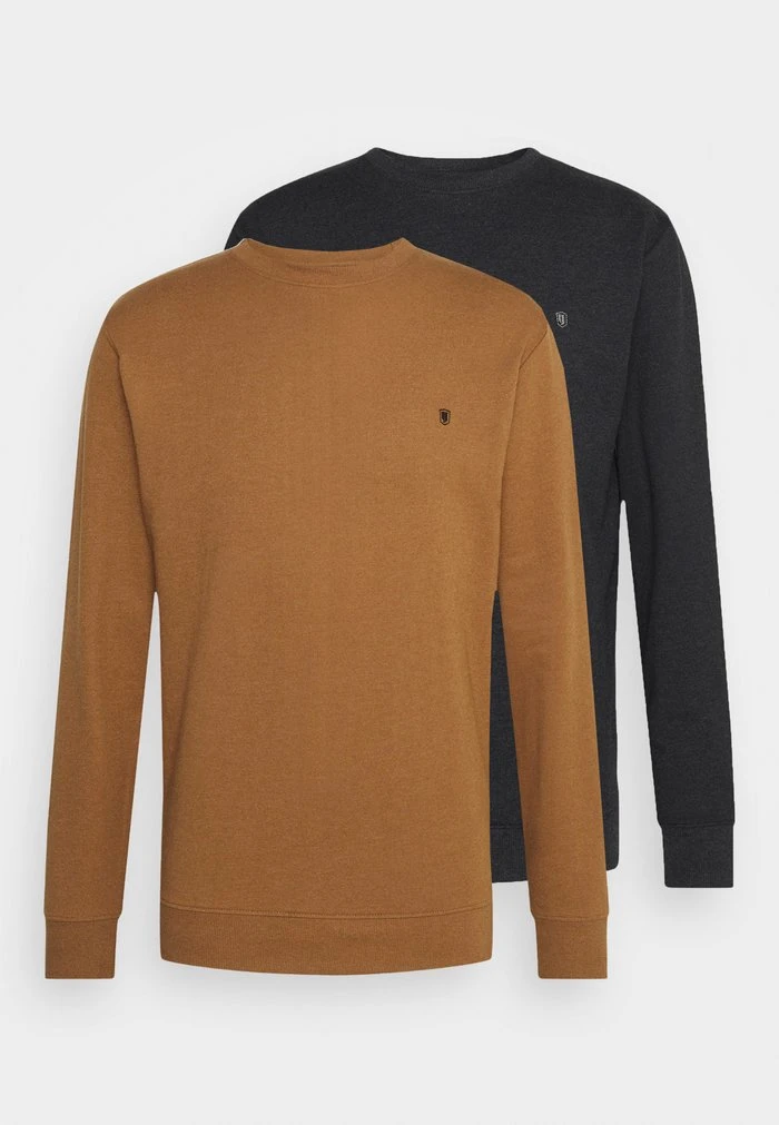 INDICODE JEANS EBACH 2 PACK - Sweatshirt - Black/rubber 1 INDICODE JEANS EBACH 2 PACK - Sweatshirt - Black/rubber