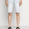 INDICODE JEANS KADEN HOLES - Short En Jean - Bleached Denim