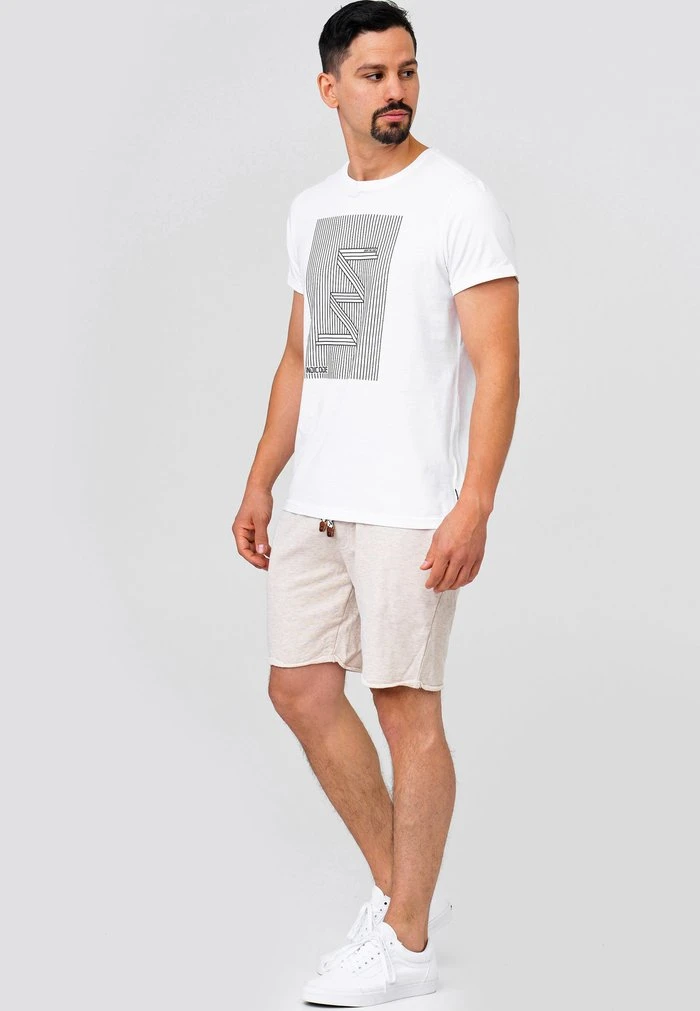 INDICODE JEANS ALDRICH - Short - Ecru Mix 2 INDICODE JEANS ALDRICH - Short - Ecru Mix – Image 2