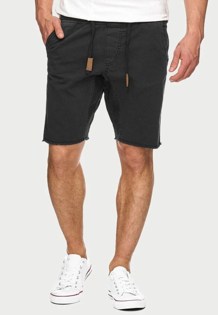 INDICODE JEANS CARVER - Short En Jean - Black 1 INDICODE JEANS CARVER - Short En Jean - Black