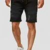 INDICODE JEANS MIT ELASTISC - Short En Jean - Black