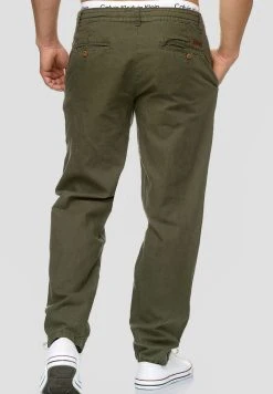 INDICODE JEANS BOULWARE - Pantalon Classique - Army -INDICODE Boutique af828cea000244469d6bc687384e71ab