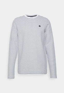 INDICODE JEANS AYRTON - T-shirt à Manches Longues - Offwhite