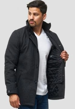 INDICODE JEANS MÄNTEL BRITTANY - Veste Mi-saison - Anthracite