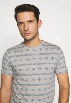 INDICODE JEANS CANNES - T-shirt Imprimé - Grey -INDICODE Boutique b20ccd49aff34287a9e9744875ea1fac