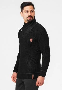 INDICODE JEANS DANE - Pullover - Black -INDICODE Boutique b2eb3a44509144bba728452a25c71b99