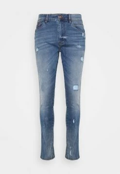 INDICODE JEANS EDWARDS - Jean Slim - Rub Bleach -INDICODE Boutique b38cdbe2fbee44cfabd3bda428d49021