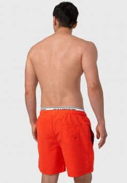 INDICODE JEANS SOLOMON - Short De Bain - Orange -INDICODE Boutique b45f6dc224714b09b75fcaaf9ada8d9c
