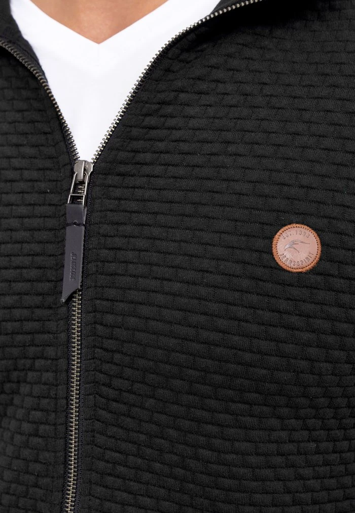 INDICODE JEANS BERMIE - Sweat à Capuche Zippé - Black 6 INDICODE JEANS BERMIE - Sweat à Capuche Zippé - Black – Image 6