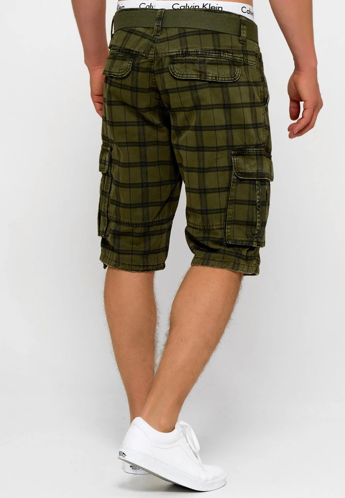 INDICODE JEANS BLIXT - Short - Army Check 3 INDICODE JEANS BLIXT - Short - Army Check â Image 3