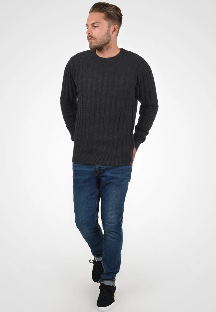 INDICODE JEANS IDPAULETTA - Pullover - Charcoal Mix 2 INDICODE JEANS IDPAULETTA - Pullover - Charcoal Mix – Image 2