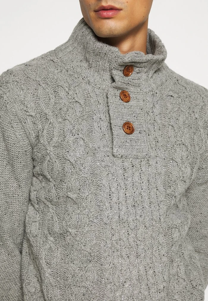 INDICODE JEANS RICH - Pullover - Light Grey Melange 6 INDICODE JEANS RICH - Pullover - Light Grey Melange – Image 6