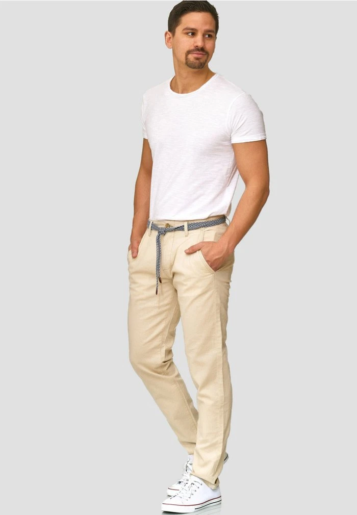 INDICODE JEANS HAVER - Pantalon Classique - Fog 2 INDICODE JEANS HAVER - Pantalon Classique - Fog – Image 2