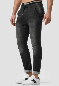 INDICODE JEANS FABRIZIO - Jean Slim - Vintage Black -INDICODE Boutique ba8734fe95cc47ca9c3cc407105c8826