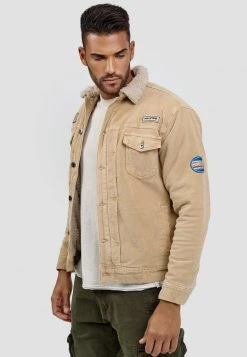 INDICODE JEANS BEARD - Veste En Jean - Cornstalk -INDICODE Boutique bad4d41a47214a56b96f0dd2dc3de644