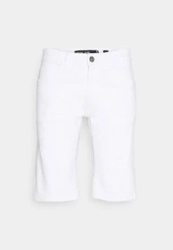 INDICODE JEANS KADEN HOLES - Short En Jean - Offwhite -INDICODE Boutique bbbbd1e8767a486daef11b125783ba4f