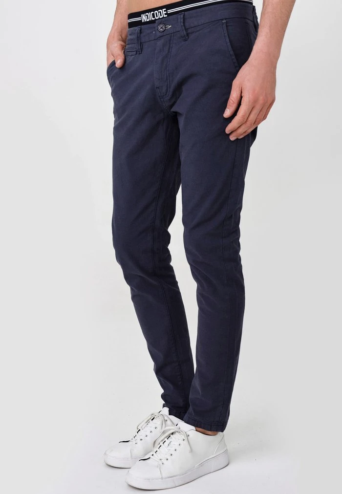 INDICODE JEANS CREED - Chino - Navy 3 INDICODE JEANS CREED - Chino - Navy – Image 3