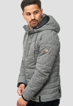 INDICODE JEANS CIRCUS - Veste D'hiver - Lt Grey Mix -INDICODE Boutique c35e3a021bd74c09a6a8b7bb5ff0a102