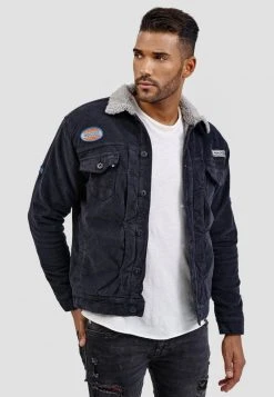 INDICODE JEANS BEARD - Veste En Jean - Black -INDICODE Boutique c3aa882f7e0442a2a6151fd1bd63c921