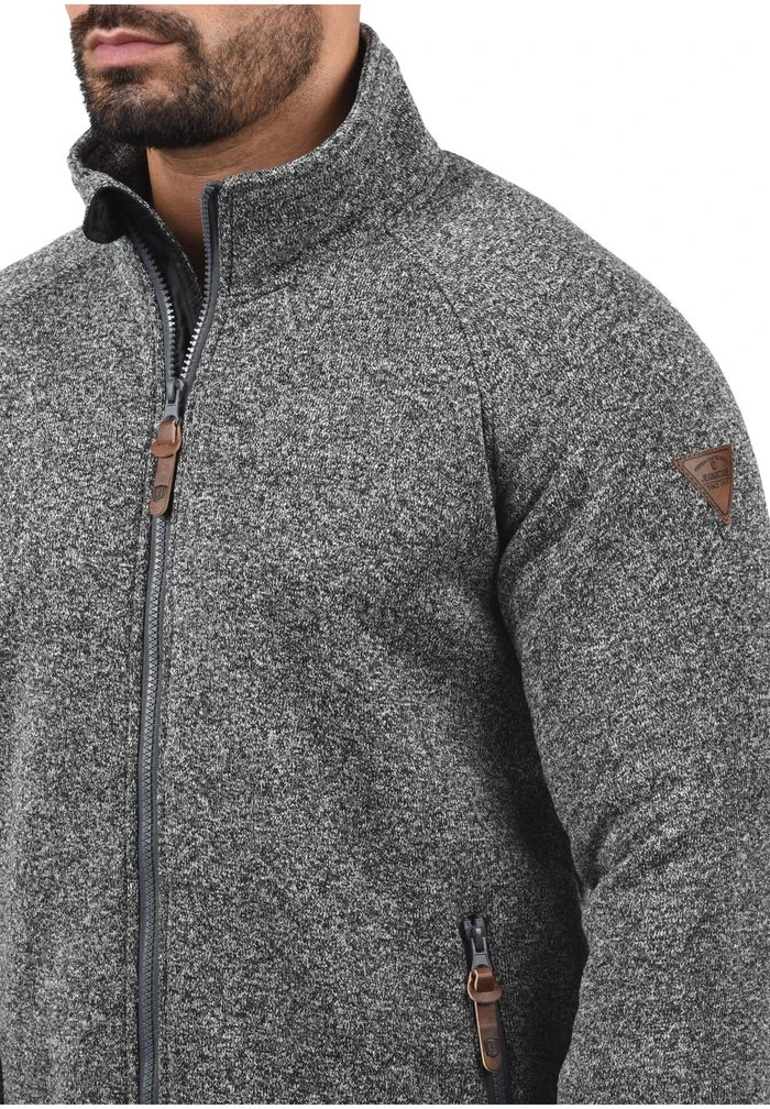 INDICODE JEANS IDLUKIN - Sweat à Capuche Zippé - Grey Mix 4 INDICODE JEANS IDLUKIN - Sweat à Capuche Zippé - Grey Mix – Image 4