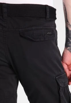 INDICODE JEANS WILLIAM - Pantalon Cargo - Black -INDICODE Boutique c44e516b610d40f7a40b7796d7d9534a