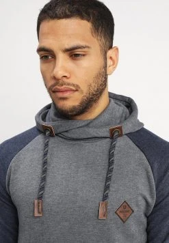 INDICODE JEANS DYOTT - Sweat à Capuche - Navy Mix -INDICODE Boutique c5693532dadd438b8e93c0268214eb27