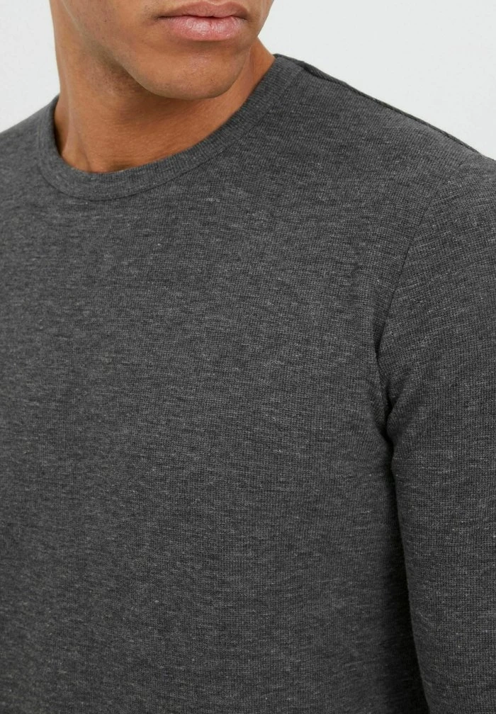 INDICODE JEANS IDAMBROSIUS - T-shirt à Manches Longues - Charcoal Mix 4 INDICODE JEANS IDAMBROSIUS - T-shirt à Manches Longues - Charcoal Mix â Image 4