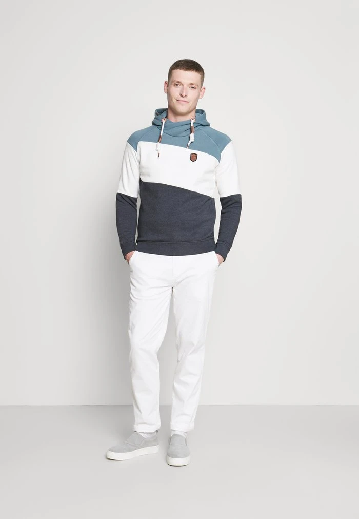 INDICODE JEANS PESSAC - Sweat à Capuche - Aegean Blue 2 INDICODE JEANS PESSAC - Sweat à Capuche - Aegean Blue â Image 2