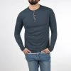 INDICODE JEANS IDGIFFORD - T-shirt à Manches Longues - Navy Mix