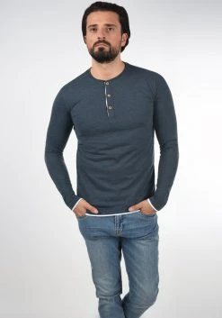 INDICODE JEANS IDGIFFORD - T-shirt à Manches Longues - Navy Mix