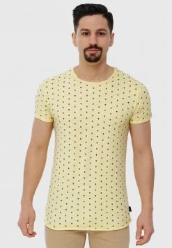 INDICODE JEANS T-shirt Imprimé - Pale Banana