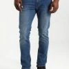 INDICODE JEANS PITTSBURG - Jean Slim - Medium Indigo