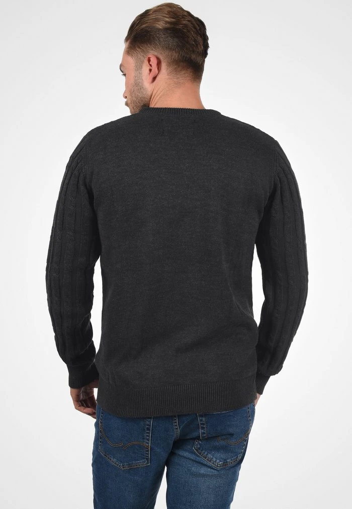 INDICODE JEANS IDPAULETTA - Pullover - Charcoal Mix 3 INDICODE JEANS IDPAULETTA - Pullover - Charcoal Mix – Image 3