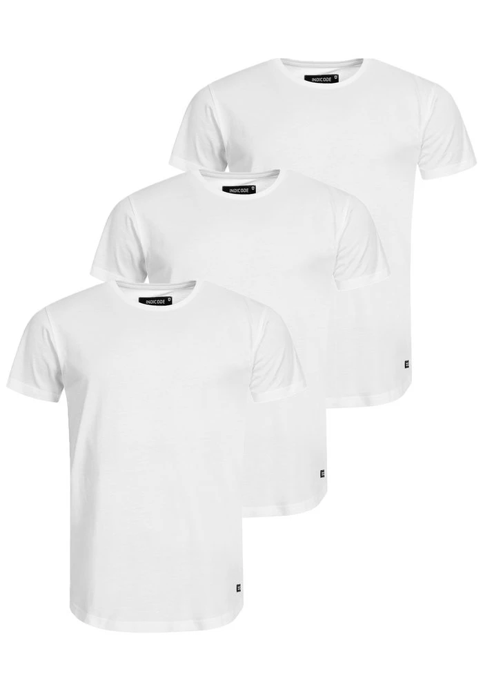 INDICODE JEANS 3 PACK - T-shirt Basique - Optical White 5 INDICODE JEANS 3 PACK - T-shirt Basique - Optical White â Image 5