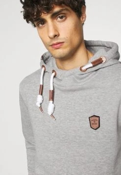 INDICODE JEANS NEVILLY - Sweat à Capuche - Light Grey Mix -INDICODE Boutique cc2e44514433440bb85bb2a4301dbac3