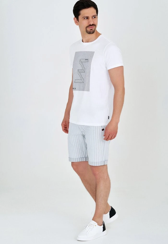 INDICODE JEANS Chino - Lt Grey 1 INDICODE JEANS Chino - Lt Grey