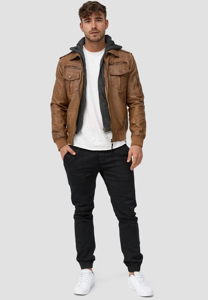 INDICODE JEANS AARON - Veste En Similicuir - Brown 2 INDICODE JEANS AARON - Veste En Similicuir - Brown – Image 2
