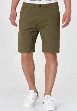 INDICODE JEANS GRANBY - Short - Dark Olive