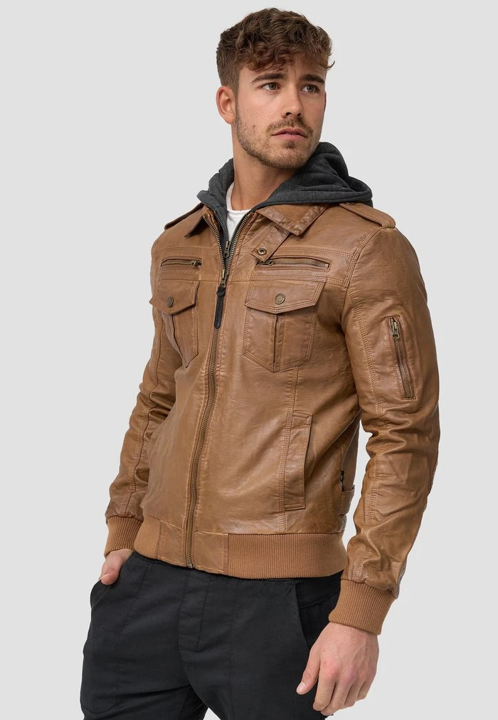 INDICODE JEANS AARON - Veste En Similicuir - Brown 5 INDICODE JEANS AARON - Veste En Similicuir - Brown – Image 5