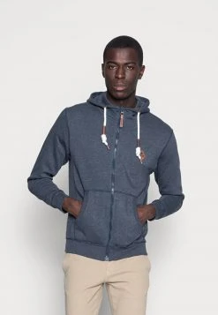 INDICODE JEANS QUINBY - Sweat à Capuche Zippé - Navy Mix
