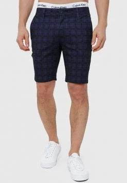 INDICODE JEANS AALBORG - Short - Navy Check