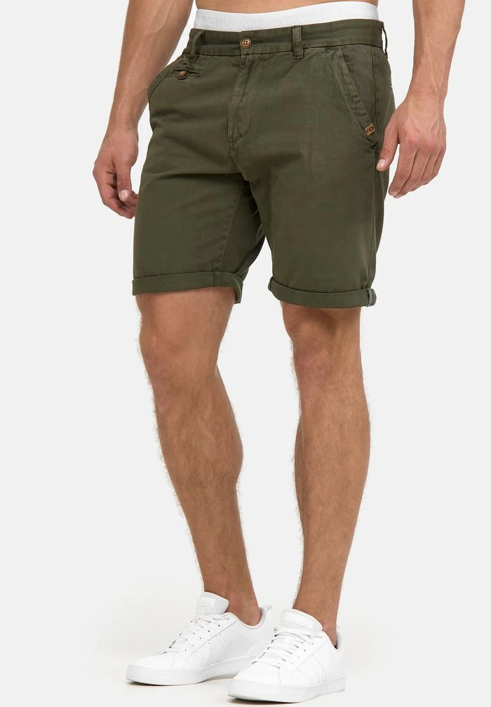 INDICODE JEANS CASUAL FIT - Short - Grün Army 4 INDICODE JEANS CASUAL FIT - Short - Grün Army – Image 4
