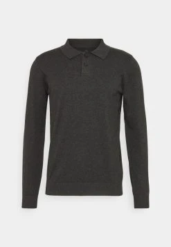 INDICODE JEANS BARNER - Polo - Charcoal Mix