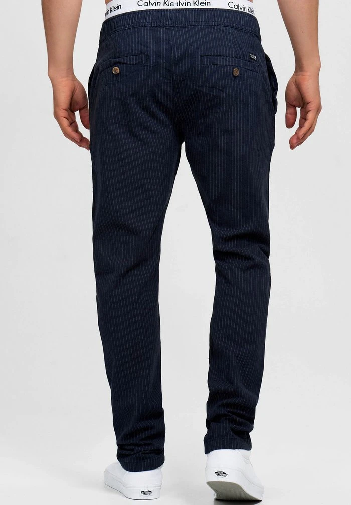 INDICODE JEANS COSTA - Chino - Navy Mix 3 INDICODE JEANS COSTA - Chino - Navy Mix – Image 3