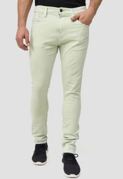 INDICODE JEANS MILOS - Jean Slim - Sea Foam