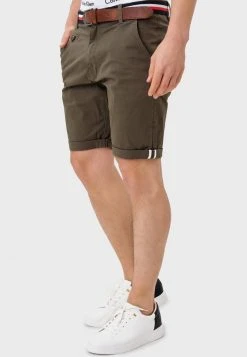 INDICODE JEANS Short - Dark Green -INDICODE Boutique da37c344733c4844ba6352ba7103b259