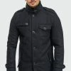 INDICODE JEANS BRANDAN - Manteau Court - Anthracite
