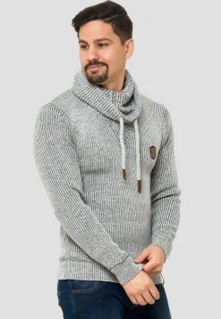 INDICODE JEANS KESHAWN - Pullover - Grau -INDICODE Boutique dd7522675bab456a8e1cf1c44699ce86